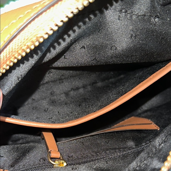 Cole Haan Brown and Gold Crossbody Bag with Elegant Design - Picture 11 of 16
